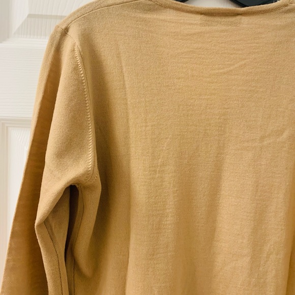 Men’s I Levrieri Merino Wool Lightweight V Neck Sweater SZ Large - Picture 6 of 7